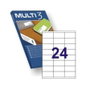 Multi-3 Etiquetas Adhesivas 70x35mm Blanco